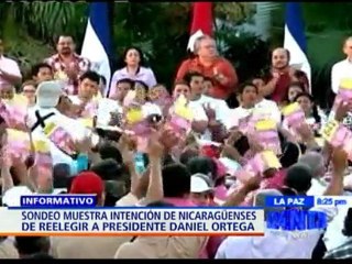 Encuesta muestra intención de los nicaragüenses de reelegir al presidente Daniel Ortega - NTN24.com