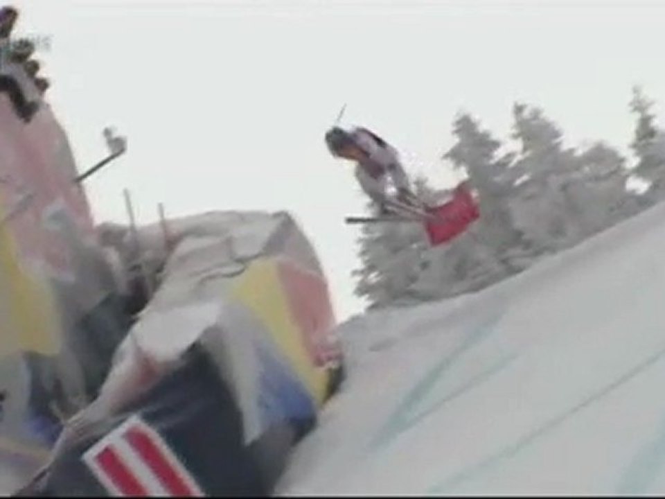 Skispring Absturz
