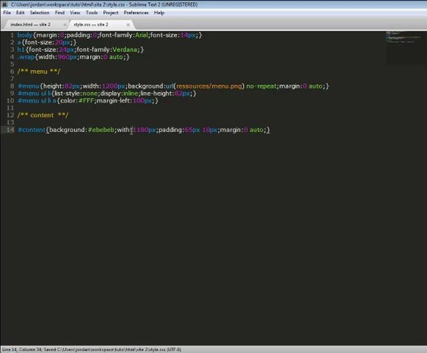 Tutoriel :: Html/CSS - site web - le CSS