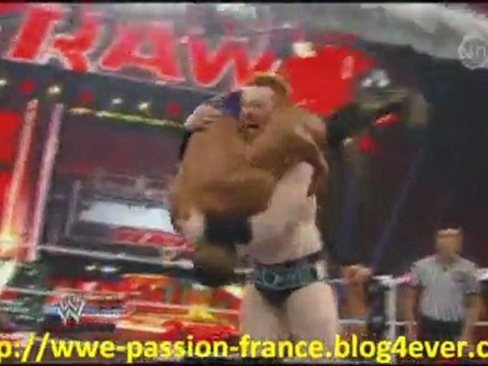 Catch attack Raw 30/09/11 - 8 men Tag Team match