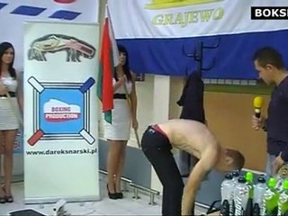 Ważenia przed galą Grajewski Wieczór Boksu