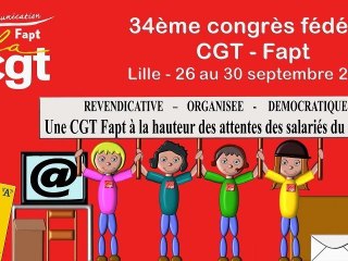 Congrès fédéral CGT FAPT Lille