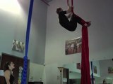 Circus Exercises: Aerial Sequence on Tissue or Silks - Women's Fitness