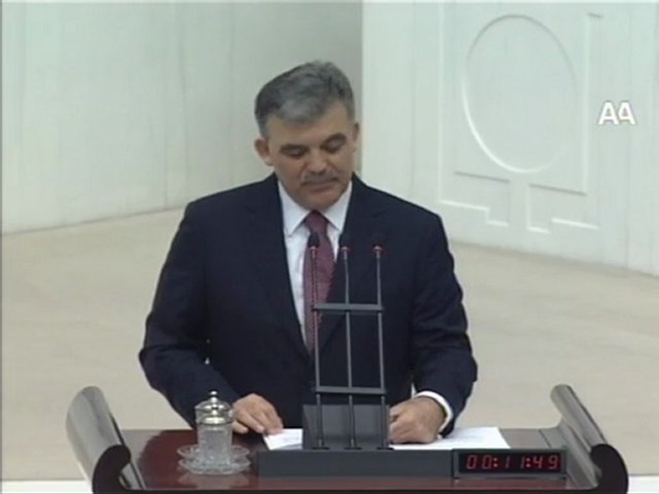 1 Ekim 2011 Meclis Yeni Yasama yılı açılışı ve Cumhurbaşkanı Abdullah Gül Açılış Konuşması