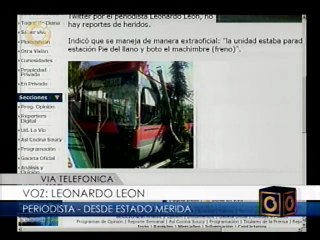 Trolebús en Mérida chocó contra una vivienda