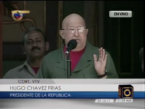 Presidente Chávez habla desde Miraflores