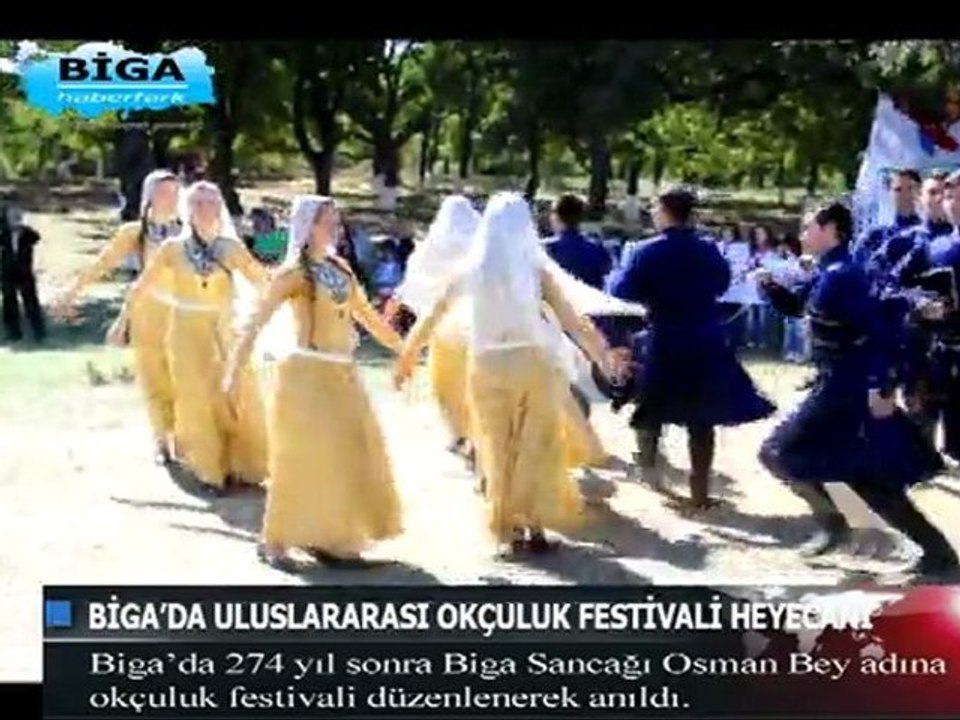 Biga'da Biga Sancağı Osman Bey Okçuluk Festivali Heyecanı