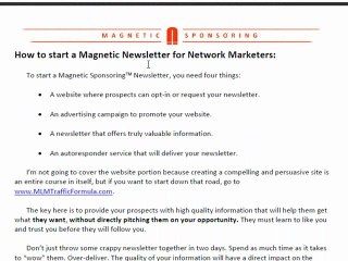 Behind The Scene: "Magnetic Sponsoring" by Mike Dillard