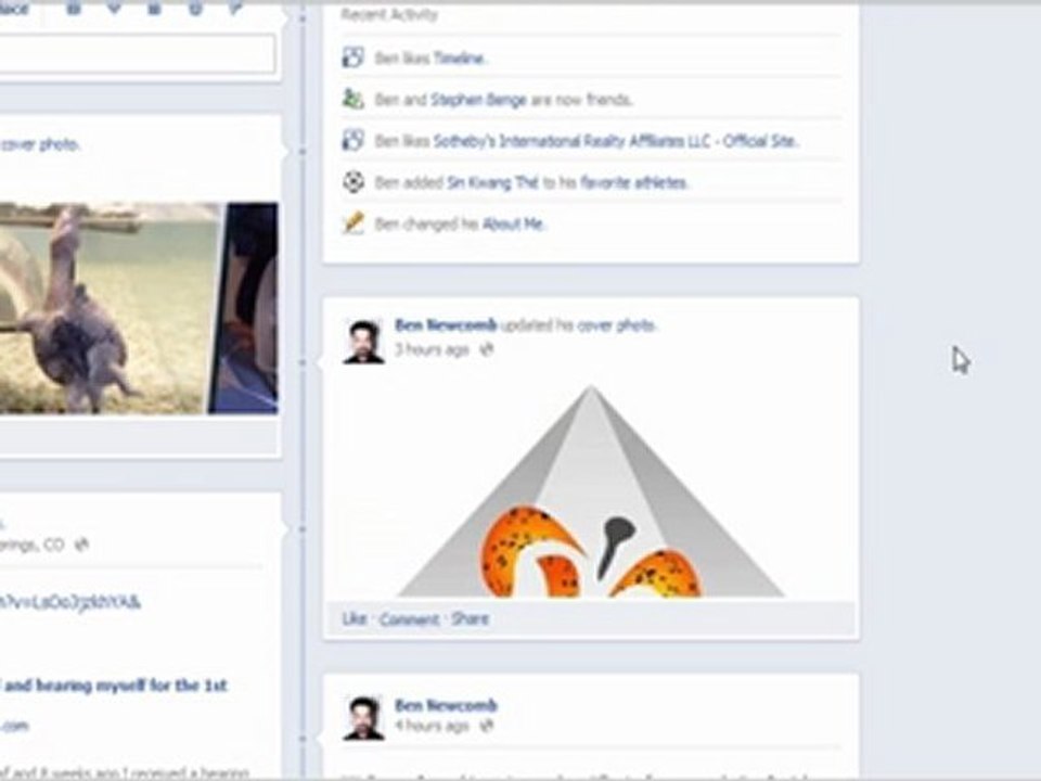 Facebook timeline