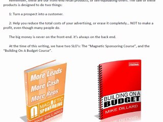 Behind The Scene: "Magnetic Sponsoring" by Mike Dillard