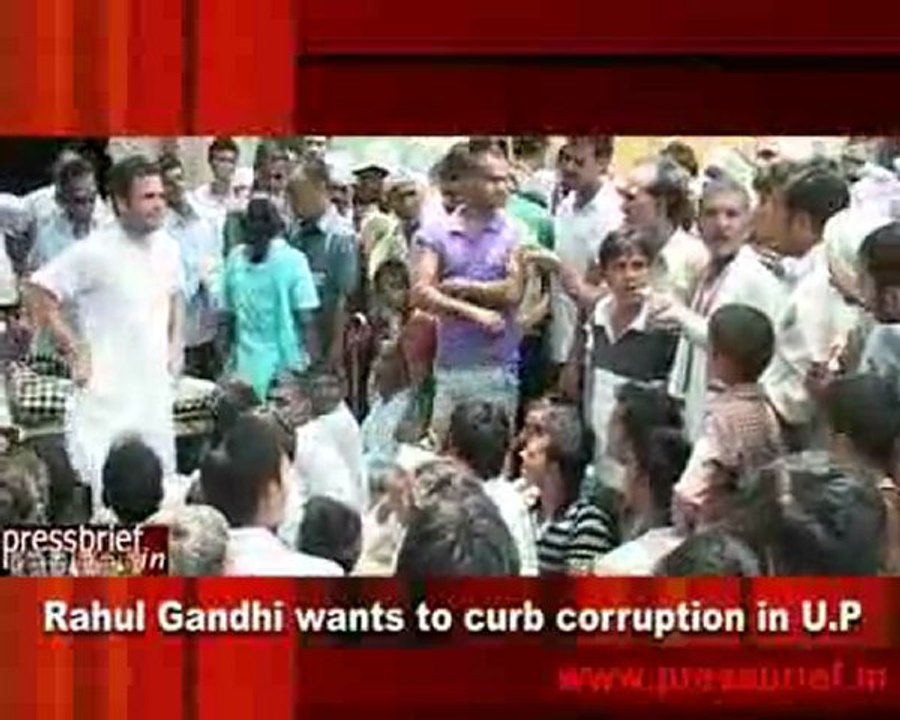 Rahul Gandhi wants to curb corruption in U.P