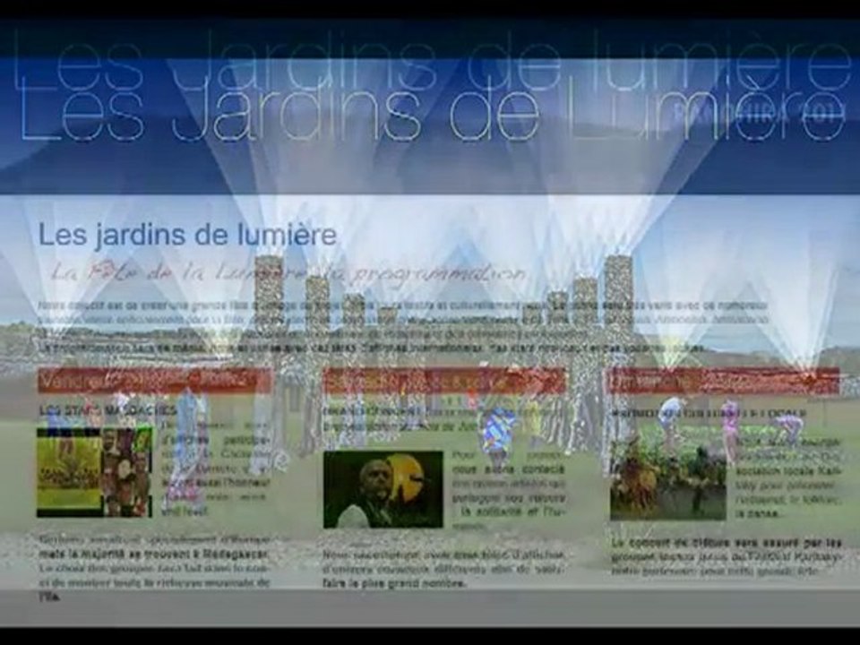 Chanson Des " Jardins de Lumière "  par Gérard Chambre