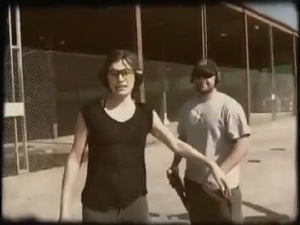 Resident Evil : Retribution - Milla Jovovich Gun Training Part #1