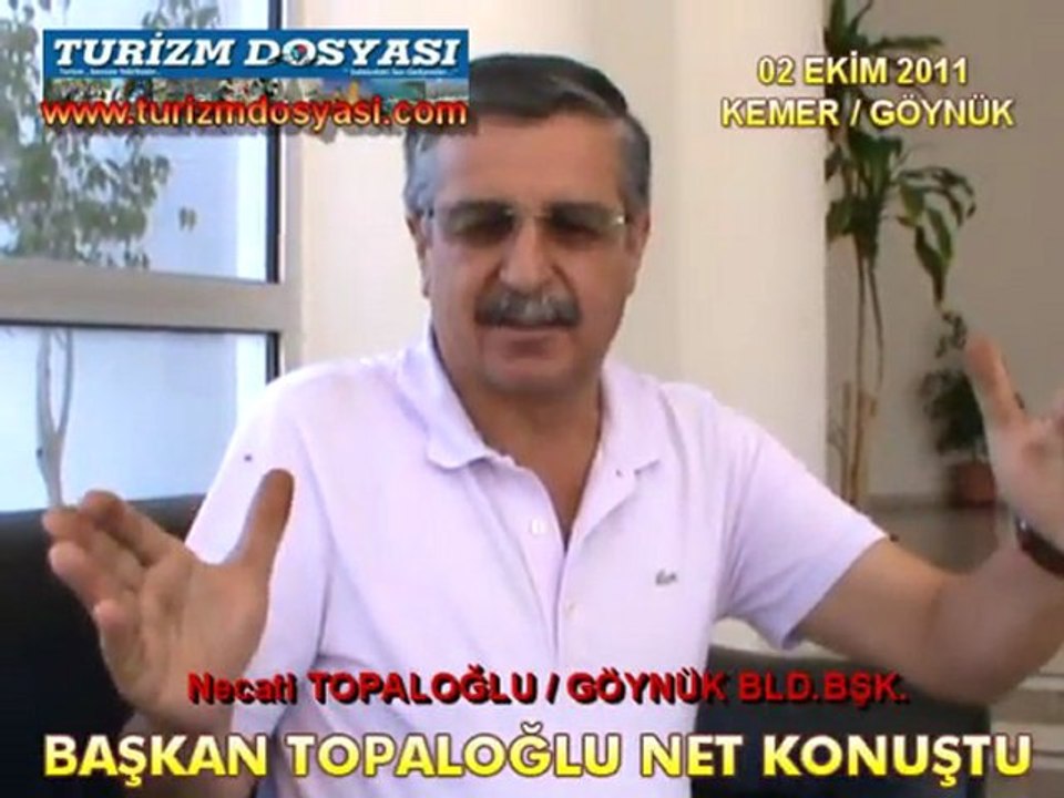GÖYNÜK BELEDİYE BAŞKANI NECATİ TOPALOĞLU NET KONUŞTU