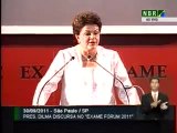 Palestra da presidenta Dilma Rousseff no EXAME Fórum em São Paulo