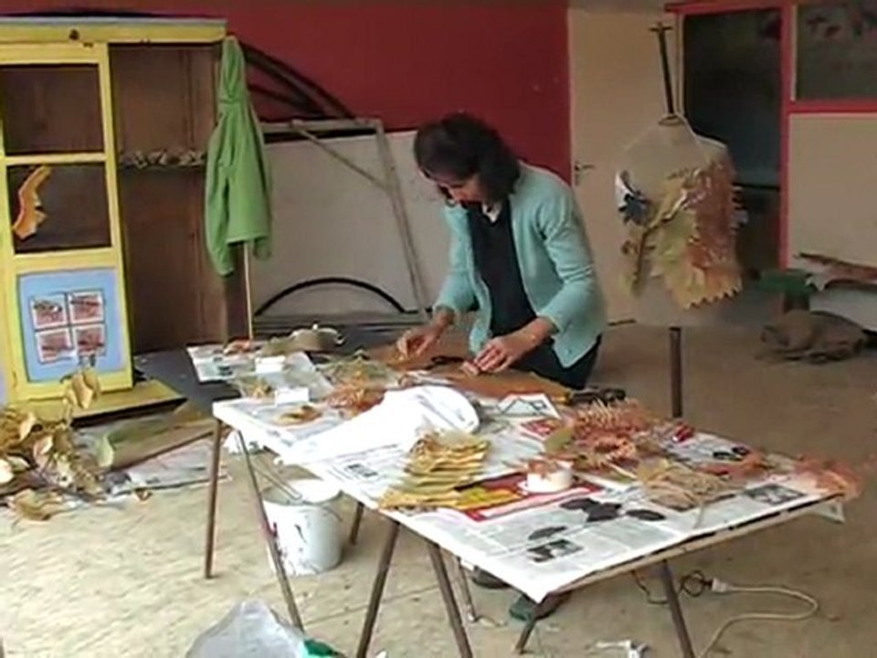 Christina Bellagamba, Plasticienne - Land art.  Festival d'art contemporain de Saint-Florent-sur-Auzonnet 2011