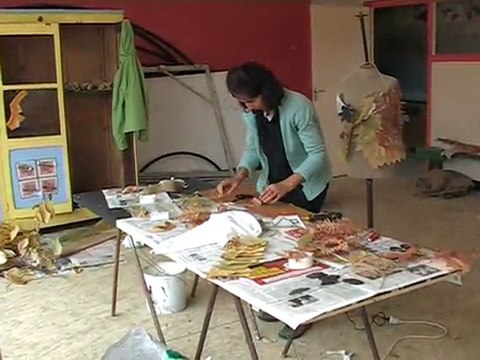 Christina Bellagamba, Plasticienne - Land art. Festival d'art contemporain de Saint-Florent-sur-Auzonnet 2011