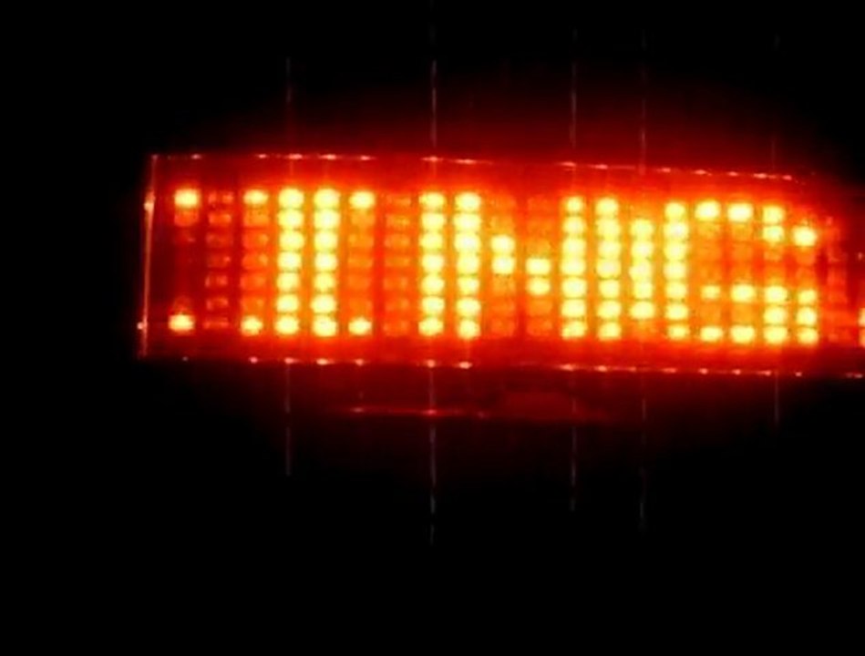 CEINTURE LUMINEUSE LED ROUGE, CEINTURE LED MESSAGE