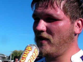 Rugby Federale 1 - Regis Brochier reagit apres USB - Nîmes