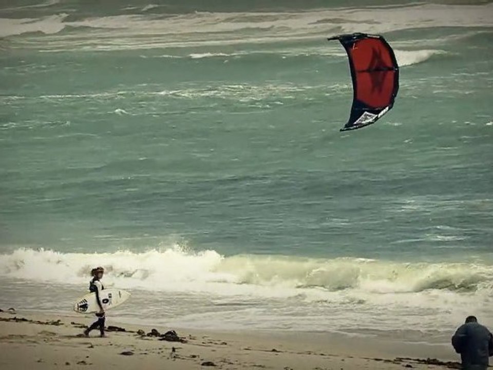 KITESURF - La mise à l'eau avec la double championne du Monde