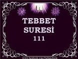 TEBBET SURESİ(Türkçe Mealli )