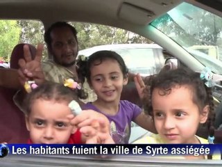 Libye: les habitants de Syrte fuient la ville assiégée