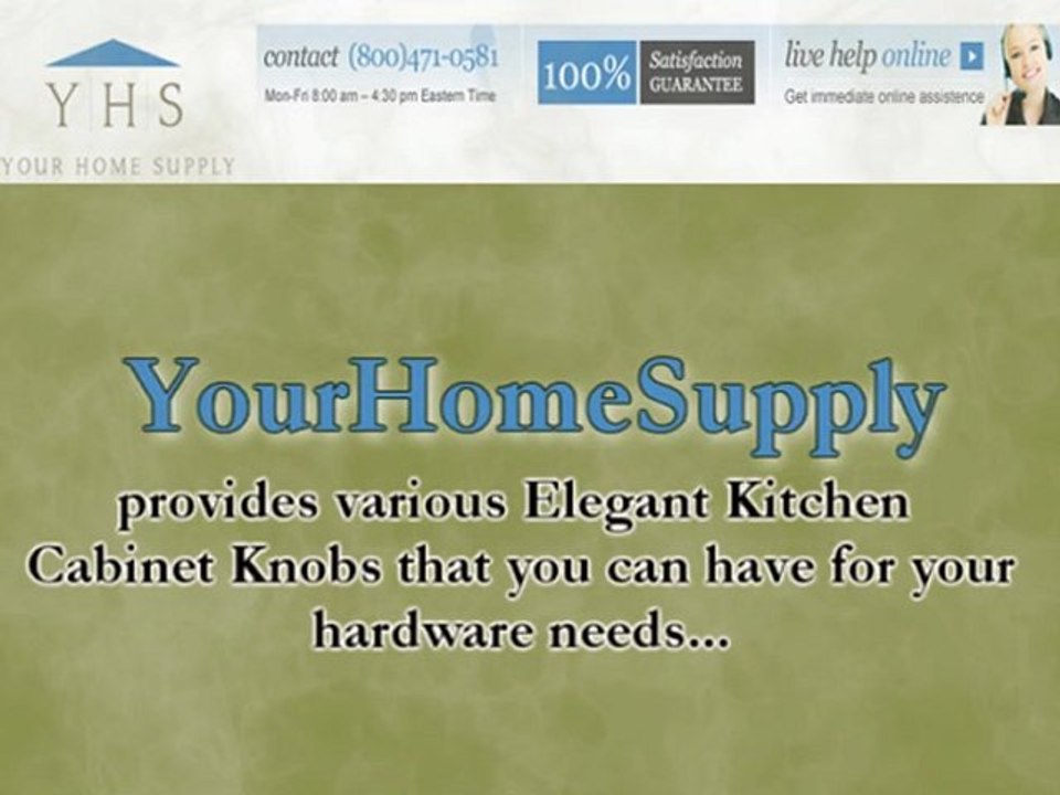 Elegant Kitchen Cabinet Knobs