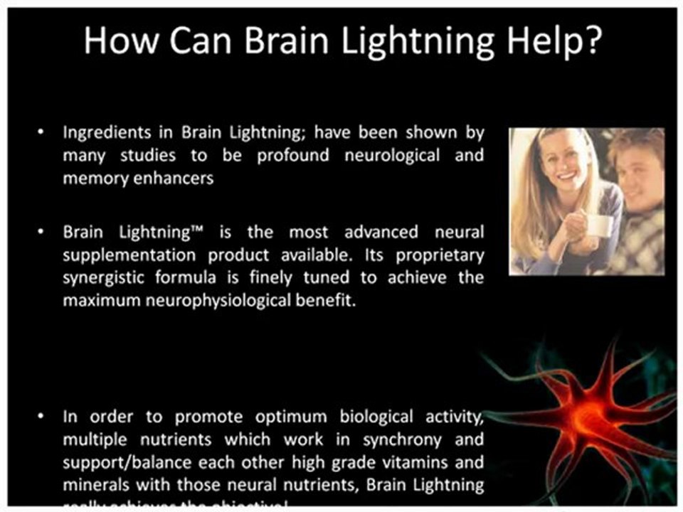 There is a new product on the market guaranteed to increase memory now called brain lightning. This is a major breakthrough in brain supplements - vitamins for the brain.