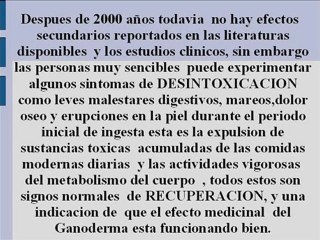 ¿EL GANODERMA LUCIDUM TIENE EFECTOS SECUNDARIOS?