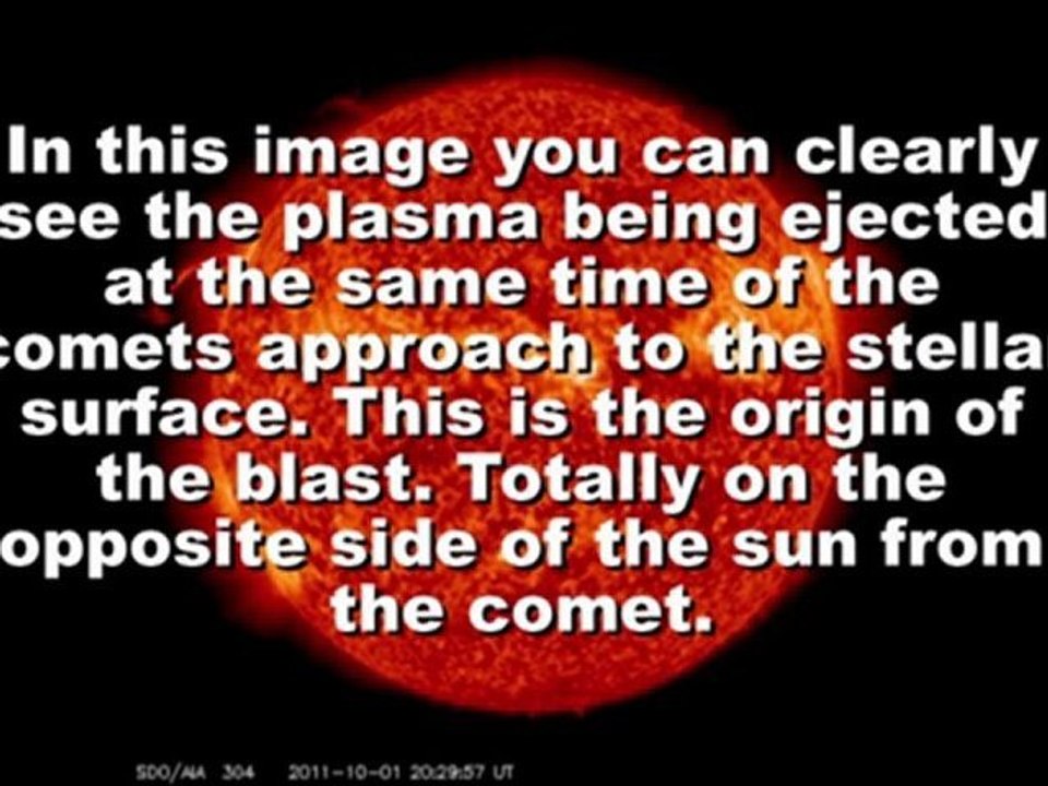 COMET AND CME: October 1st, 2011.