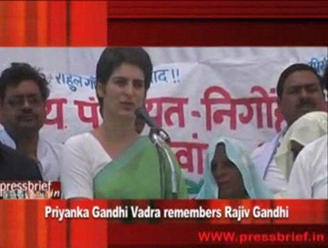 Priyanka Gandhi Vadra remembers Rajiv Gandhi