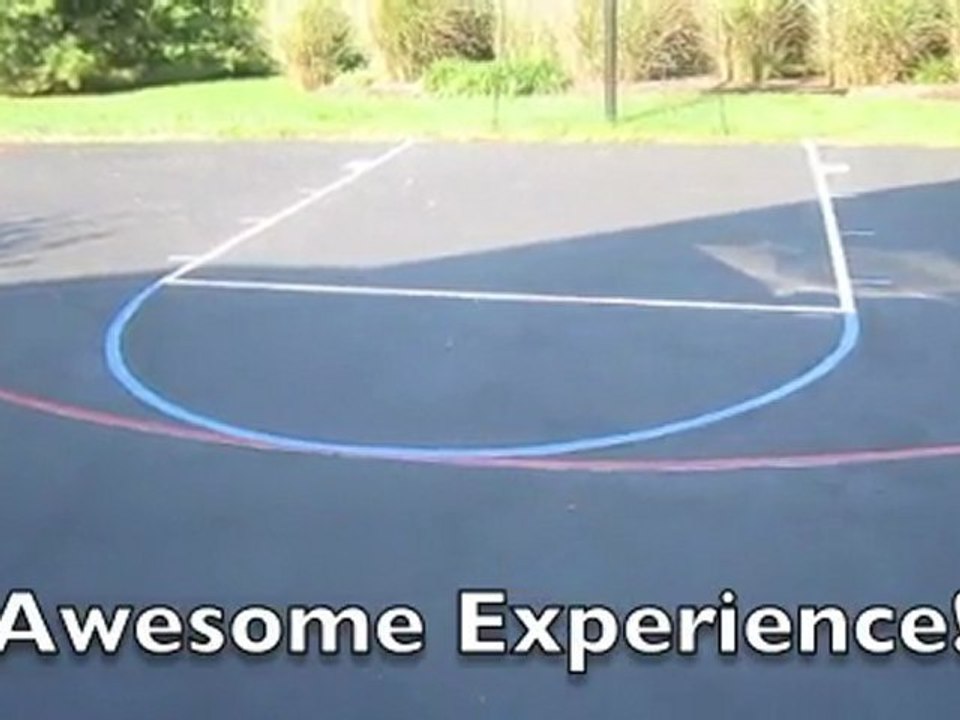 Basketball Court Stencil- USA Theme