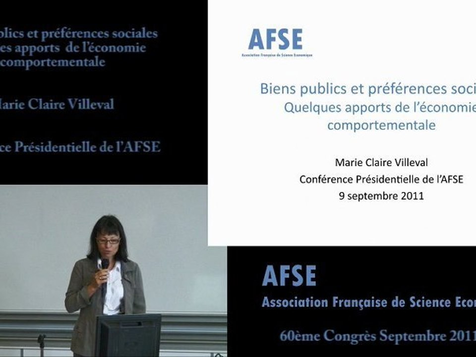 Biens publics et préférences sociales Quelques apports  de l’économie comportementale