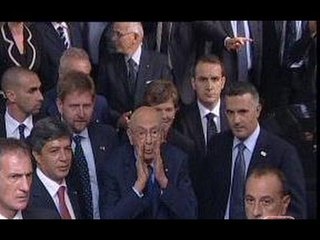 Napoli - Stoccata di Napolitano contro la secessione della Lega