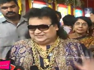 Bappi Lahiri At Durga Pandal For Durga Puja