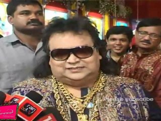 Bappi Lahiri At Durga Pandal For Durga Puja