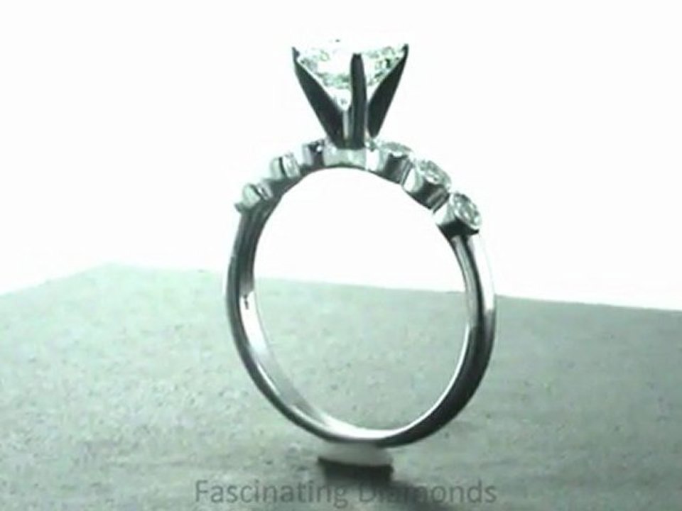 FDENS3079ASR   Petite Bezel Asscher Cut Diamond Engagement Ring