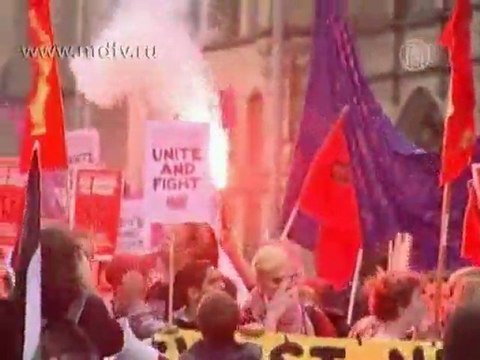 В Манчестере протестуют против мер экономии