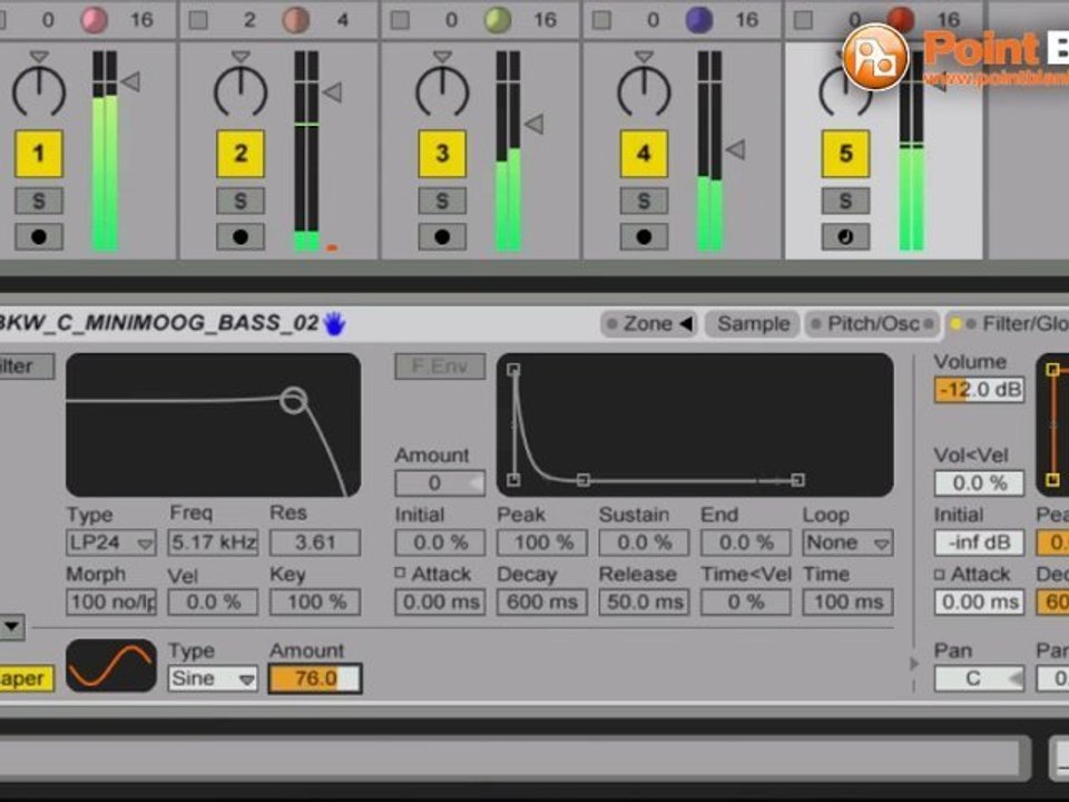 Ableton Live Tutorial - Shaping Sounds in Sampler