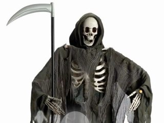 Life Size Animated Grim Reaper Halloween Prop