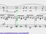 Gabriel Faure's, Pie Jesu (Blessed Jesu) voice and piano sheet music - Video Score