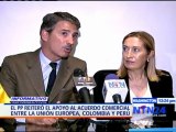 El Partido Popular de España apoyó el acuerdo comercial entre la Unión Europea, Colombia y Perú