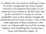 Farmland Investment Canada - Why Investing In Canadian Farmland Is A Financially Sound Idea