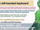 Black Left-Handed Keyboard: Benefits of an Ergonomic Left Handed Keyboard
