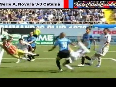 Serie A 2011-2012, Novara 3-3 Catania