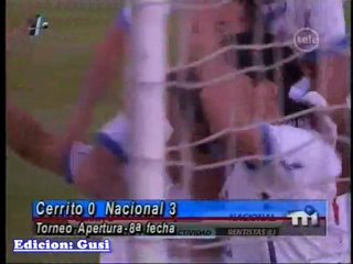 Cerrito 0 - Nacional 3 - Apertura 2011