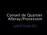 Conseil de Quartier Alleray/Procession du 03/10/11