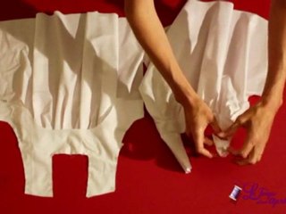 Patron robe a plis (montage)  - Cours de couture