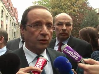 François Hollande sur les terres de sa rivale, Martine Aubry