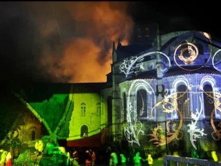 Spectacle son et lumiere eclipsonic basilique de Vezelay 2011